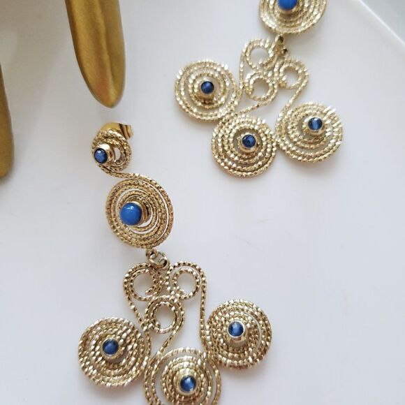 New! Zara's Night Out Spiral Stone Earrings - Picture 12 of 16